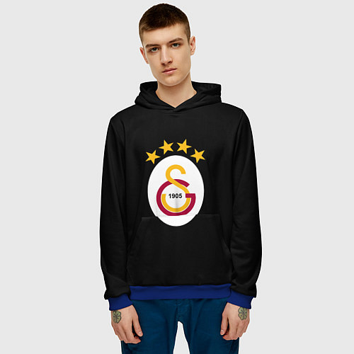 Мужская толстовка Galatasaray logo fc / 3D-Синий – фото 3