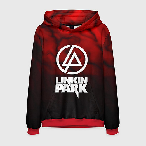 Мужская толстовка Linkin park strom честер / 3D-Красный – фото 1