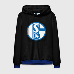 Толстовка-худи мужская Schalke 04 fc club sport, цвет: 3D-синий