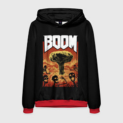 Толстовка-худи мужская Boom - Doom, цвет: 3D-красный