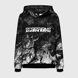 Толстовка-худи мужская Scorpions black graphite, цвет: 3D-черный