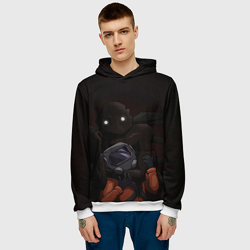 Мужская толстовка Lethal Company: Bracken / 3D-Белый – фото 3