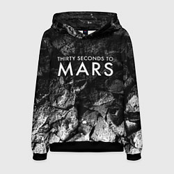 Толстовка-худи мужская Thirty Seconds to Mars black graphite, цвет: 3D-черный