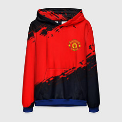 Толстовка-худи мужская Manchester United colors sport, цвет: 3D-синий