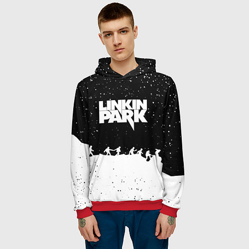 Мужская толстовка Linkin park bend steel / 3D-Красный – фото 3
