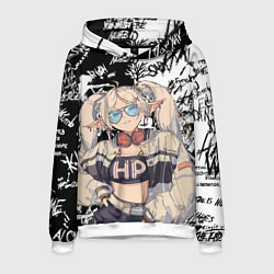 Толстовка-худи мужская Фрирен граффити, цвет: 3D-белый