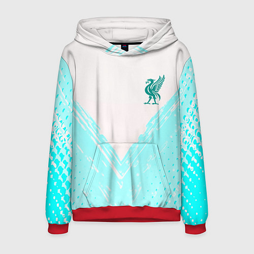 Мужская толстовка Liverpool logo texture fc / 3D-Красный – фото 1