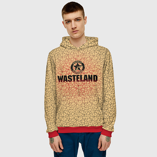 Мужская толстовка Wasteland со значком рейнджера / 3D-Красный – фото 3