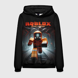 Толстовка-худи мужская Lethal company Roblox, цвет: 3D-черный