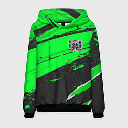 Толстовка-худи мужская Bayer 04 sport green, цвет: 3D-черный