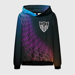 Толстовка-худи мужская Sevilla футбольная сетка, цвет: 3D-черный