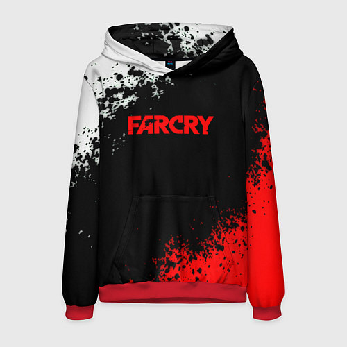 Мужская толстовка Farcry текстура краски / 3D-Красный – фото 1