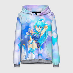 Толстовка-худи мужская Аква из Коносубы, цвет: 3D-меланж