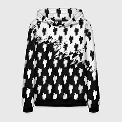 Толстовка-худи мужская Billie Eilish pattern black, цвет: 3D-черный