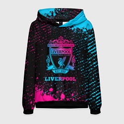 Толстовка-худи мужская Liverpool - neon gradient, цвет: 3D-черный