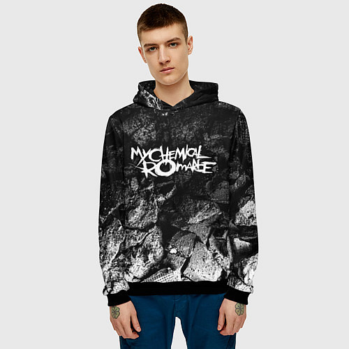 Мужская толстовка My Chemical Romance black graphite / 3D-Черный – фото 3