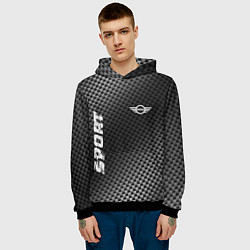 Толстовка-худи мужская Mini sport carbon, цвет: 3D-черный — фото 2