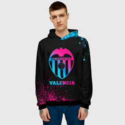 Толстовка-худи мужская Valencia - neon gradient, цвет: 3D-черный — фото 2