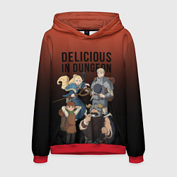 Толстовка-худи мужская Delicious in Dungeon, цвет: 3D-красный