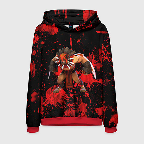 Мужская толстовка Bloodseeker dota2 / 3D-Красный – фото 1