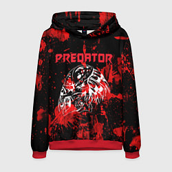 Толстовка-худи мужская Predator blood, цвет: 3D-красный