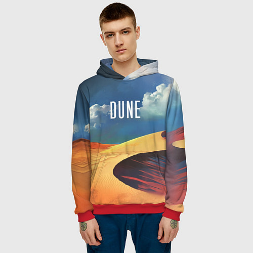 Мужская толстовка Sands - Dune / 3D-Красный – фото 3