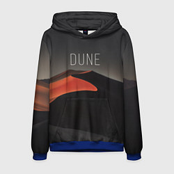 Толстовка-худи мужская Дюна - песок, цвет: 3D-синий