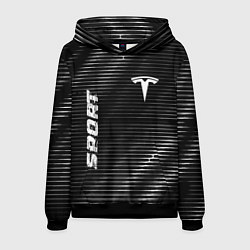 Толстовка-худи мужская Tesla sport metal, цвет: 3D-черный