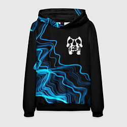 Толстовка-худи мужская Deftones sound wave, цвет: 3D-черный
