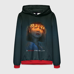 Толстовка-худи мужская Задача трёх тел - Салазар, цвет: 3D-красный