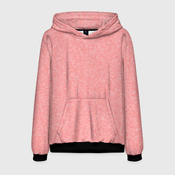 Толстовка-худи мужская Текстурный бледно-красный, цвет: 3D-черный