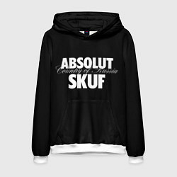 Толстовка-худи мужская Skuf absolut, цвет: 3D-белый