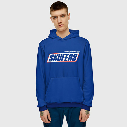 Мужская толстовка Skufers / 3D-Синий – фото 3