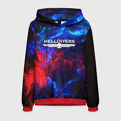 Толстовка-худи мужская Helldivers: Space Logo, цвет: 3D-красный