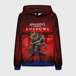 Толстовка-худи мужская Персонажи Assassins creed shadows, цвет: 3D-синий