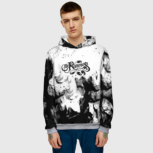 Мужская толстовка Rasmus smoke steel / 3D-Меланж – фото 3