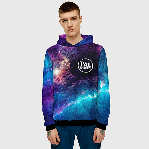 Мужская толстовка Palworld space game / 3D-Черный – фото 3