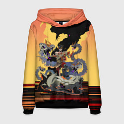 Толстовка-худи мужская Hades Загрей принц Подземного мира, цвет: 3D-черный