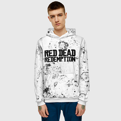 Мужская толстовка Red Dead Redemption dirty ice / 3D-Белый – фото 3