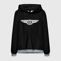 Толстовка-худи мужская Bentley logo, цвет: 3D-меланж