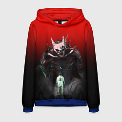 Толстовка-худи мужская Кайдзю - Хибино, цвет: 3D-синий