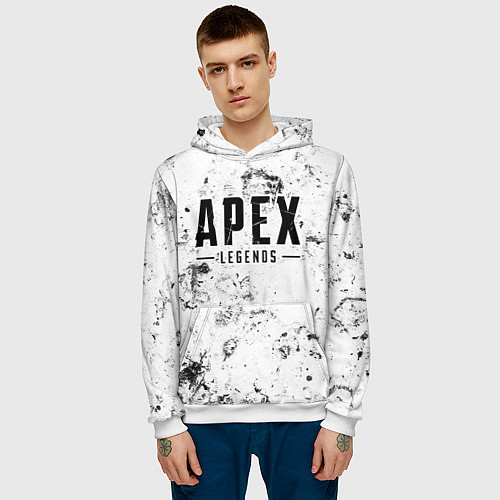 Мужская толстовка Apex Legends dirty ice / 3D-Белый – фото 3