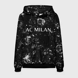 Толстовка-худи мужская AC Milan black ice, цвет: 3D-черный