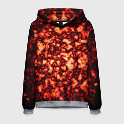 Толстовка-худи мужская Узор огня, цвет: 3D-меланж
