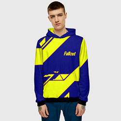 Толстовка-худи мужская Fallout film geometry, цвет: 3D-черный — фото 2