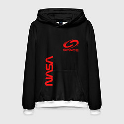 Мужская толстовка Nasa space red logo