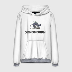 Толстовка-худи мужская Чужой xenomorph, цвет: 3D-меланж