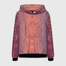 Толстовка-худи мужская Векторные узоры, цвет: 3D-черный