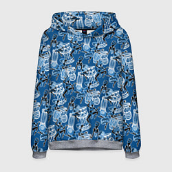 Толстовка-худи мужская Африканские барабанщицы, цвет: 3D-меланж