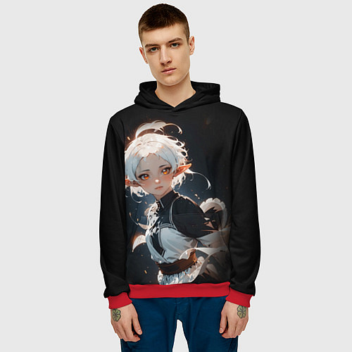 Мужская толстовка Сильфи - Mushoku Tensei: Jobless / 3D-Красный – фото 3